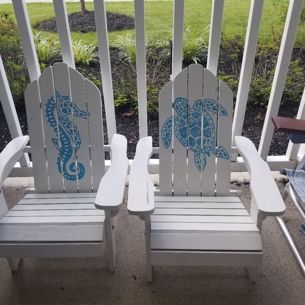 Foldable Wood Toddler Adirondack Chair Set
